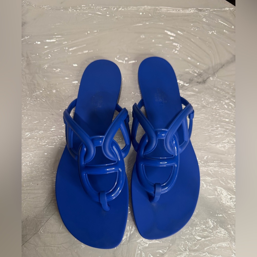HERMES Blue Women's Sandals